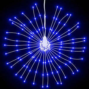 Feuerwerk Weihnachtsbeleuchtung, 4 Stk, 140 LEDs, Blau