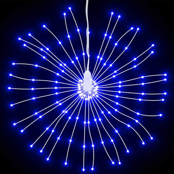 Feuerwerk Weihnachtsbeleuchtung, 4 Stk, 140 LEDs, Blau