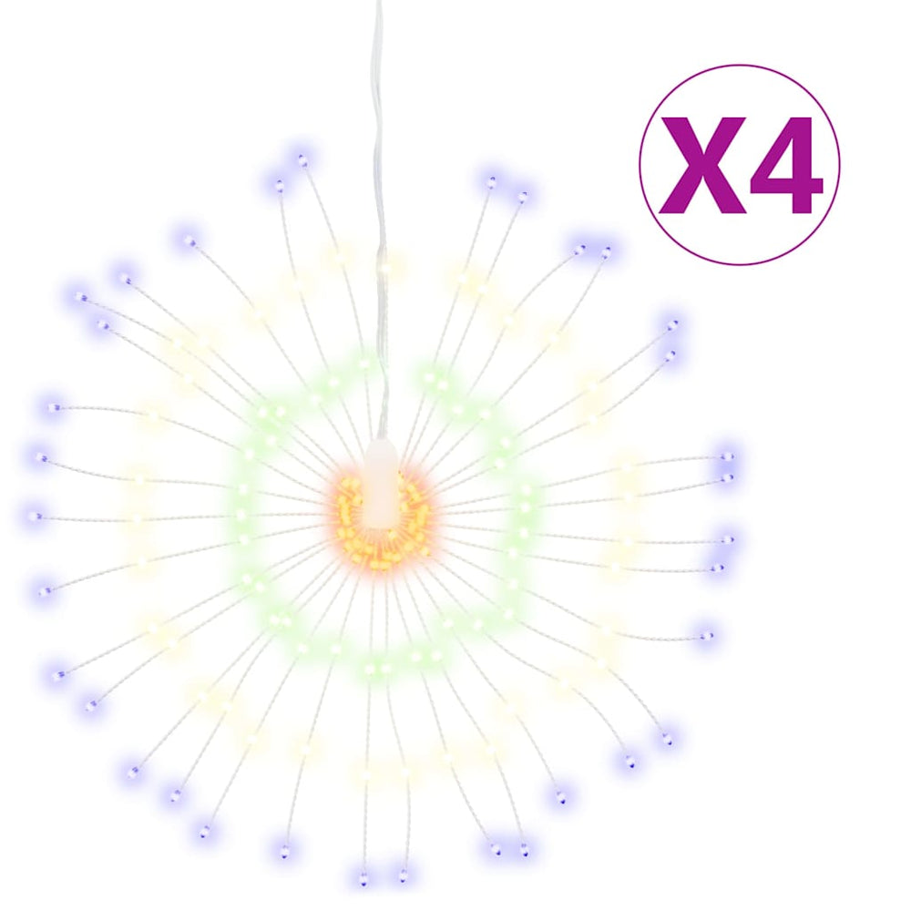 Feuerwerk Weihnachtsbeleuchtung, 4er-Set, Mehrfarbig