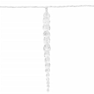 Weihnachts-Eiszapfen-Lichterkette, 100 LEDs, Warmweiß