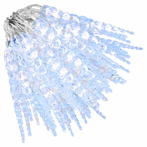 Weihnachts-Eiszapfen Lichterkette 200 LEDs Kaltweiß