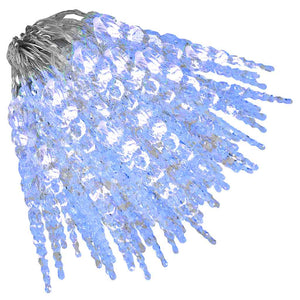 Blaue Eiszapfen-Lichterkette 200 LEDs 20 m