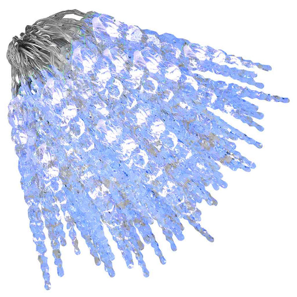 Blaue Eiszapfen-Lichterkette 200 LEDs 20 m