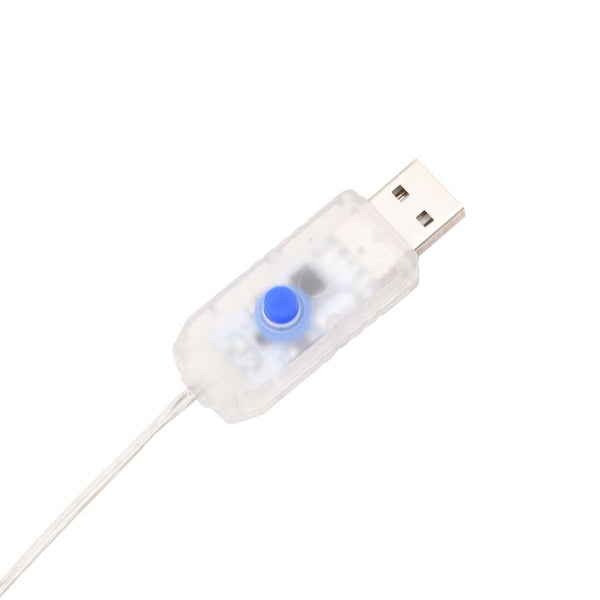 Blaue Eiszapfen-Lichterkette 200 LEDs 20 m