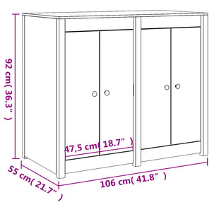 Outdoor Küchenschrank Kiefer Massivholz