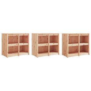 vidaXL Armoires de cuisine d'extérieur MEPPEL 3 pcs Bois de pin massif