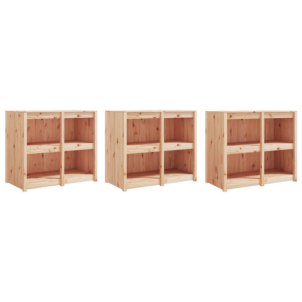 vidaXL Armoires de cuisine d'extérieur MEPPEL 3 pcs Bois de pin massif