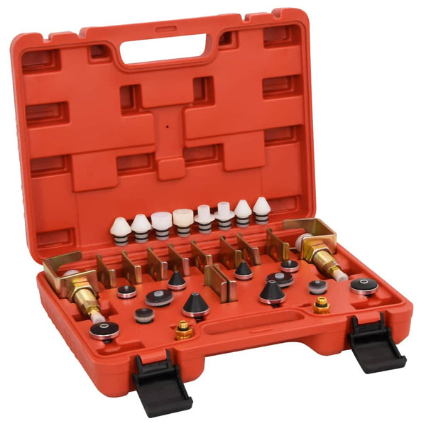 vidaXL Kit testeur de système de refroidissement Rouge 36x27x9 cm