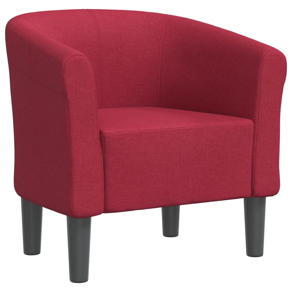vidaXL Club Armchair Wine Red Fabric