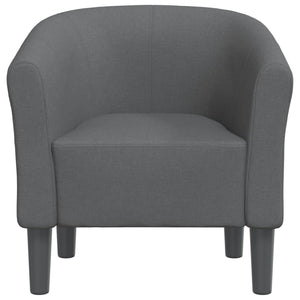 vidaXL Fauteuil club gris foncé en tissu