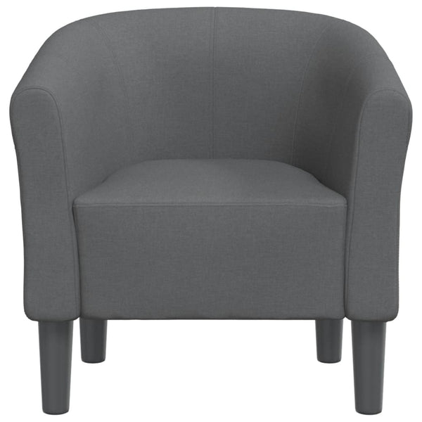 vidaXL Fauteuil club gris foncé en tissu