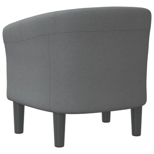 vidaXL Fauteuil club gris foncé en tissu