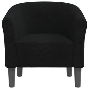 Schwarzer Stoff Clubsessel