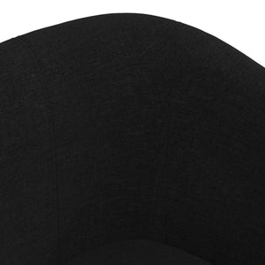 Schwarzer Stoff Clubsessel