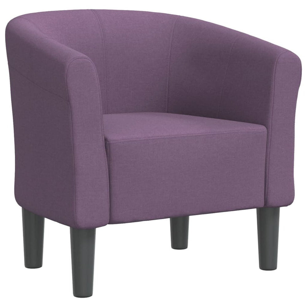 Clubsessel Lila Stoff