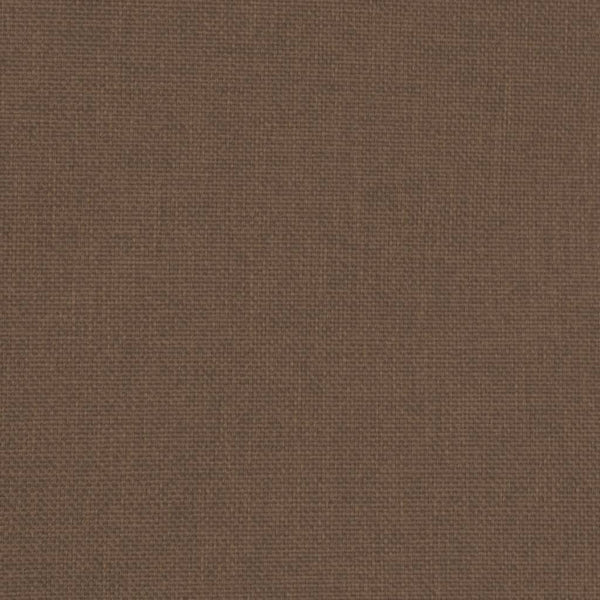 Clubsessel mit Hocker, Braun Stoff