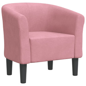 Fauteuil club vidaXL Rose Velours