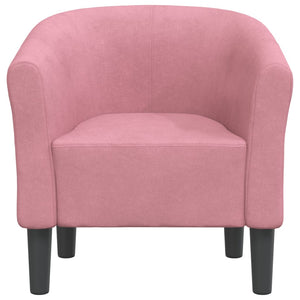 Fauteuil club vidaXL Rose Velours