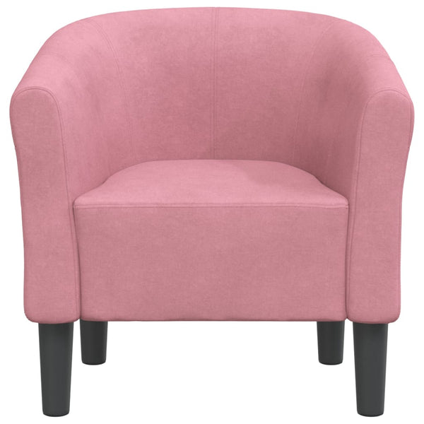 Fauteuil club vidaXL Rose Velours