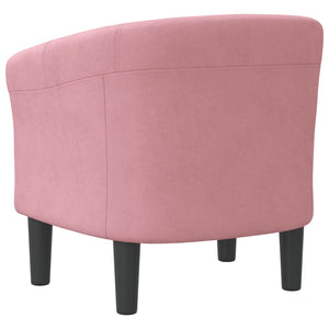 Fauteuil club vidaXL Rose Velours