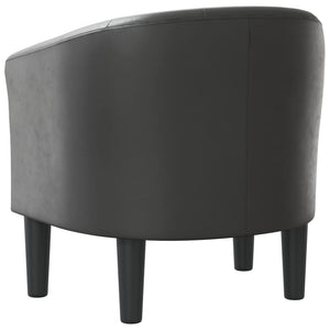 vidaXL Fauteuil club gris similicuir