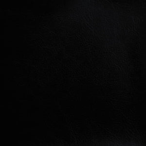 Clubsessel mit Hocker, Schwarz Kunstleder