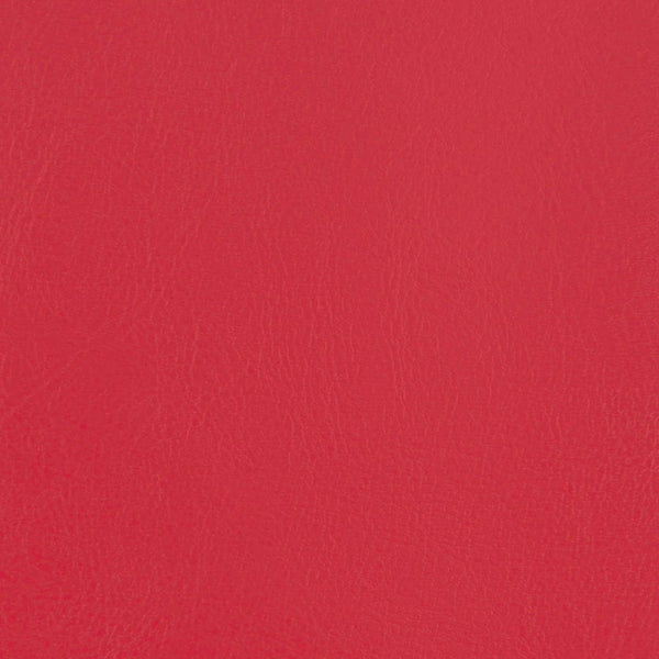 Clubsessel mit Hocker, Rot Kunstleder