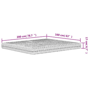 Schaumstoffmatratze 160x200 cm H2/H3