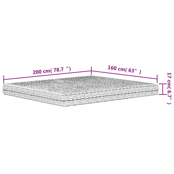 Schaumstoffmatratze 160x200 cm H2/H3