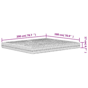 Schaumstoffmatratze 180x200 cm H2/H3