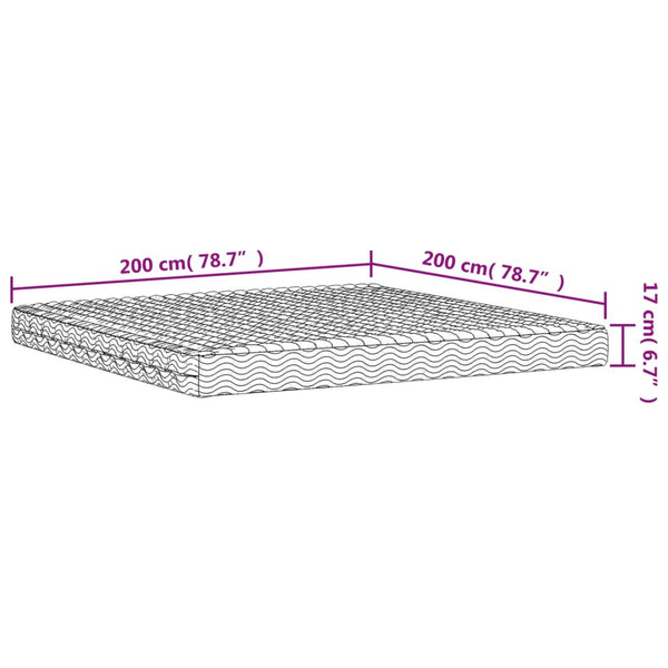 Schaumstoffmatratze 200x200 cm H2/H3