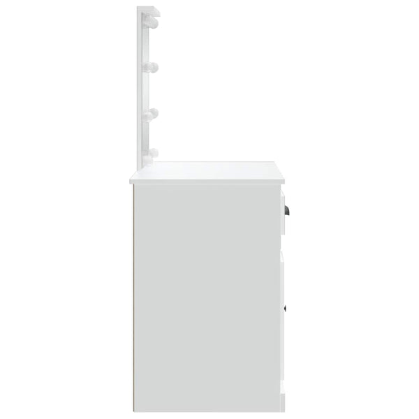 Schminktisch mit LED Beleuchtung Weiß 90cm