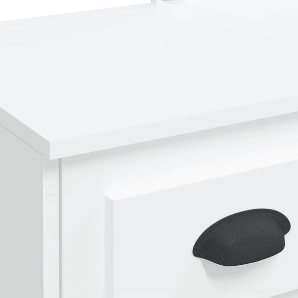 Schminktisch mit LED Beleuchtung Weiß 90cm