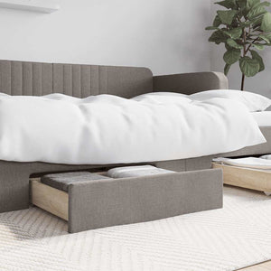 Bettschubladen 2er-Set Taupe