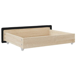 Bettschubladen Schwarz 2er-Set