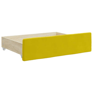 Gelbe Bettschubladen 2er-Set