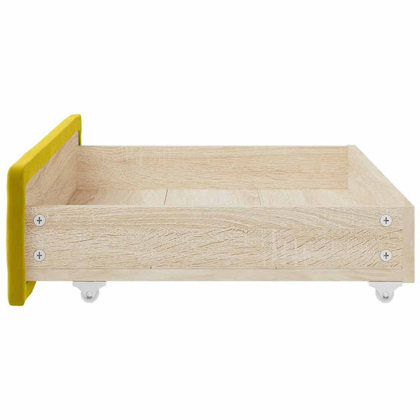 Gelbe Bettschubladen 2er-Set
