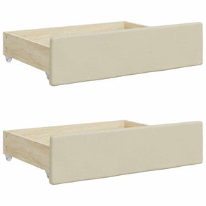 Bettschubladen 2er-Set Creme
