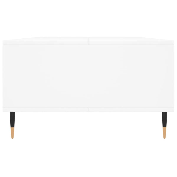 Weißer Couchtisch mit Stauraum, 104 cm