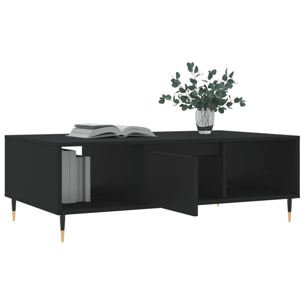 Schwarzer Couchtisch 104x60 cm