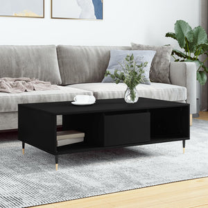 Schwarzer Couchtisch 104x60 cm