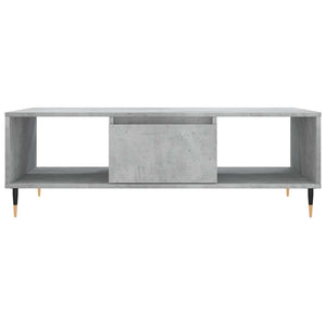 Betongrauer Couchtisch 104x60 cm