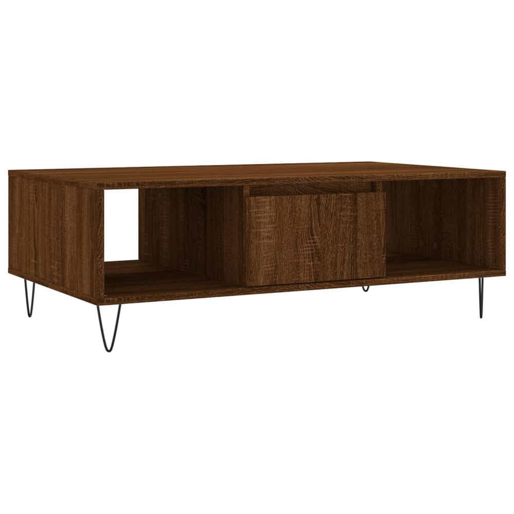 vidaXL Coffee Table Brown Oak-look 104x60x35 cm Engineered Wood