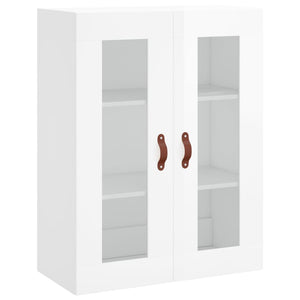 Hochglanz-Wandschrank Weiß 69,5x34x90 cm