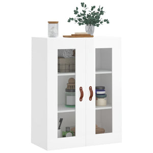 Hochglanz-Wandschrank Weiß 69,5x34x90 cm