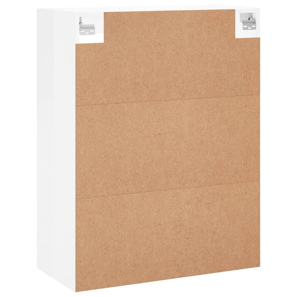 Hochglanz-Wandschrank Weiß 69,5x34x90 cm