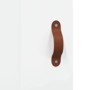 Hochglanz-Wandschrank Weiß 69,5x34x90 cm