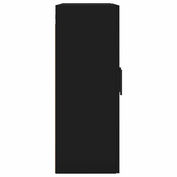 Schwarzer Wandschrank 69,5x34x90 cm