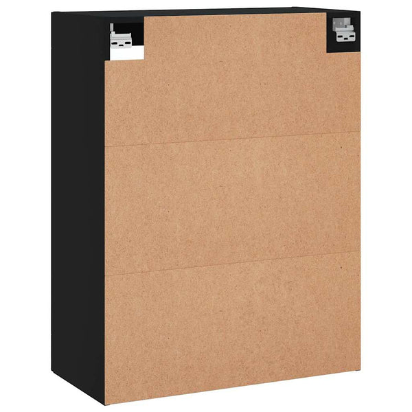 Schwarzer Wandschrank 69,5x34x90 cm