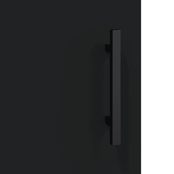 Schwarzer Wandschrank 69,5x34x90 cm